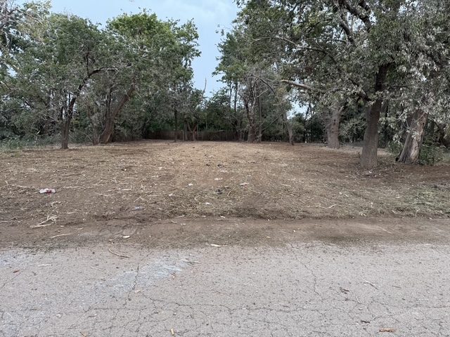 Completed roadside lot cleared to bare, level ground