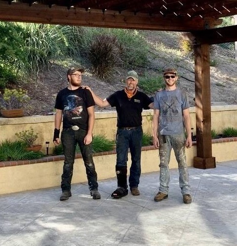 The Key Land Services crew on a finished job site